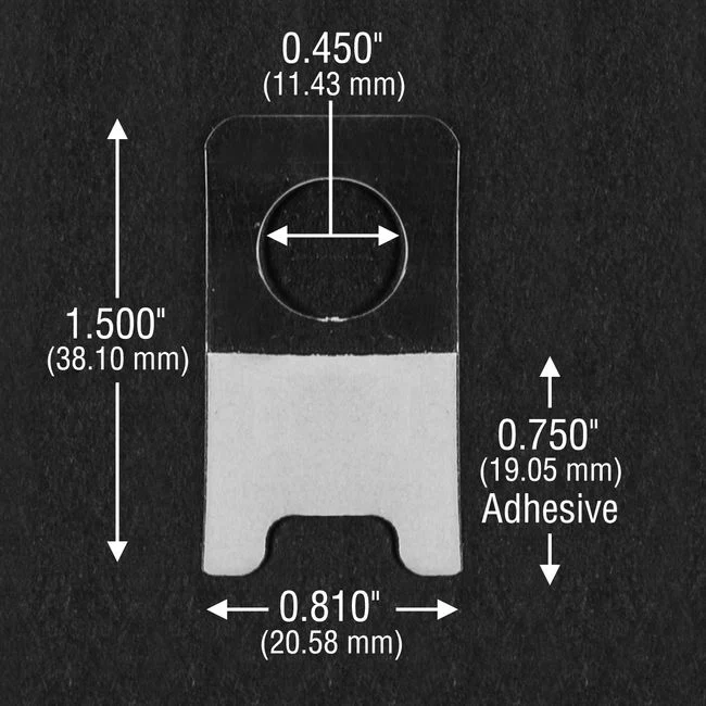Self Adhesive Round Hole Clear Hang Tab 12oz (1000 pcs) - Image 7